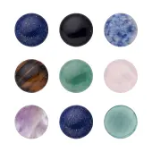 Fashewelry 14Pcs 7 Style Natural Mixed Gemstone Cabochons