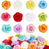 36Pcs 12 Colors Silk Rose Flower