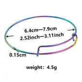 Adjustable Expandable 304 Stainless Steel Bangles for Women