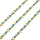 Brass Enamel Link Chains