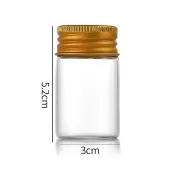 Clear Glass Bottles Bead Containers