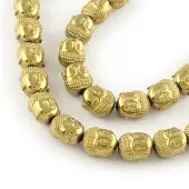 Electroplated Non-magnetic Synthetic Hematite Beads Strands