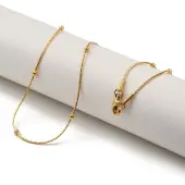 PVD Vacuum Plating 304 Stainless Steel Satellite Chains Necklace for Men Women