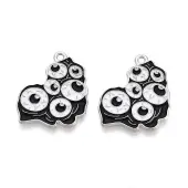 Halloween Theme Alloy and Enamel Pendants