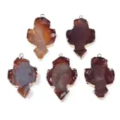 Natural Red Agate Big Pendants