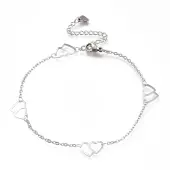 Tarnish Resistant 304 Stainless Steel Cable Chain Anklets