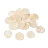 Natural Capiz Shell Pendants