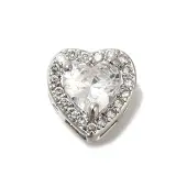 Brass Micro Pave Cubic Zirconia Pendants