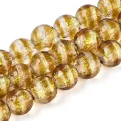 Handmade Foil Glass Beads Strands