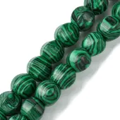 Synthetic Malachite Beads Strands