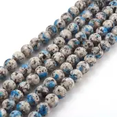 Natural K2 Stone/Raindrop Azurite Beads Strands