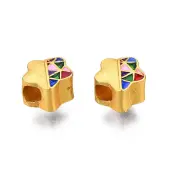 Alloy Enamel European Beads