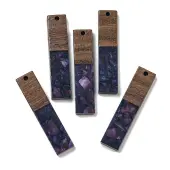 Resin and Walnut Wooden Pendants
