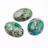 Synthetic Regalite/Imperial Jasper/Sea Sediment Jasper Cabochons
