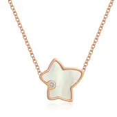 Stainless Steel Rhinestone Pendant Necklaces