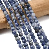 Natural Blue Spot Jasper Beads