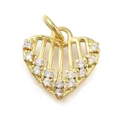 Brass Rhinestone Pendants