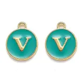 Golden Plated Alloy Enamel Charms