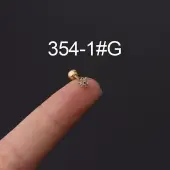 316L Stainless Steel Micro Pave Cubic Zirconia Cartilage Earrings