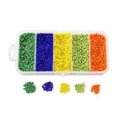 6000Pcs 5 Colors Glass Seed Beads