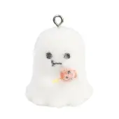 Halloween Flocky Opaque Resin Pendants