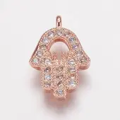 Brass Cubic Zirconia Charms