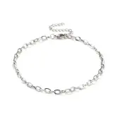 Non-Tarnish 304 Stainless Steel Cable Chain Bracelet for Men Women