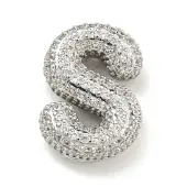 Platinum Plated Brass Micro Pave Cubic Zirconia Pendants