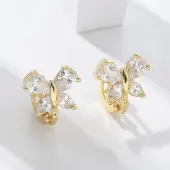 Brass Hoop Earrings