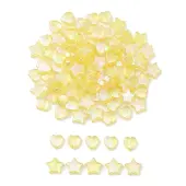 100Pcs 2 Style Eco-Friendly Transparent Acrylic Beads