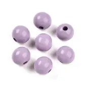 Painted Natural Wood Beads