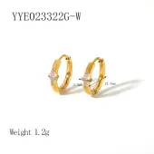 Elegant 304 Stainless Steel Hoop Earrings
