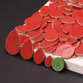 Leaf Shape Porcelain Mosaic Tiles