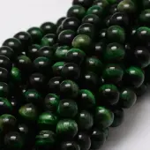 Natural Tiger Eye(Dyed & Heated) Round Beads Strands