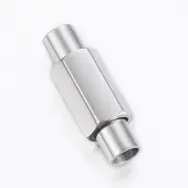 Tarnish Resistant Smooth 304 Stainless Steel Magnetic Clasps with Glue-in Ends