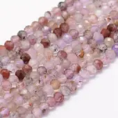 Natural Super Seven Strawberry Quartz Beads Strands