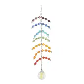 Faceted Round Glass Pendants Decoration