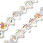 Faceted Glass Beads Strands