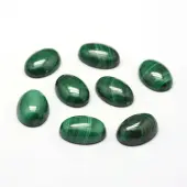 Oval Natural Malachite Cabochons