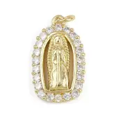 Brass Micro Pave Cubic Zirconia Pendants