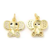 Brass with Cubic Zirconia Pendants