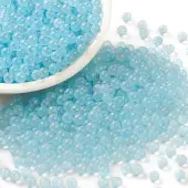 Luminous Transparent Glass Seed Round Beads
