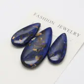 Assembled Synthetic Dyed Gemstone and Bronzite Pendant Sets