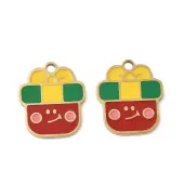 Christmas 304 Stainless Steel Enamel Pendants