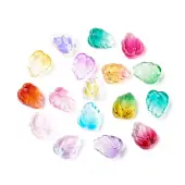 Two-Tone Transparent Glass Charms