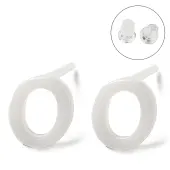 Hypoallergenic Bioceramics Zirconia Ceramic Stud Earrings