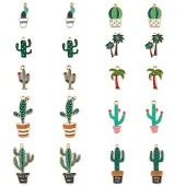 40Pcs 10 Styles Alloy Enamel Pendants