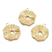 Textured 304 Stainless Steel Pendants