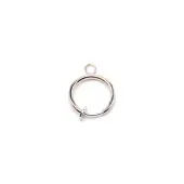 Brass Clip-on Hoop Earring Findings