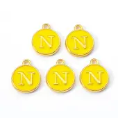 Golden Plated Alloy Enamel Charms
